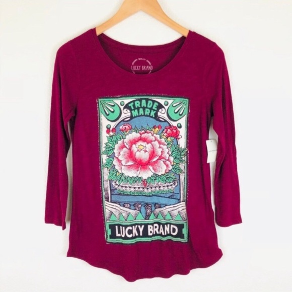 LUCKY BRAND Matchbox Lotus Tee - Picture 4 of 8